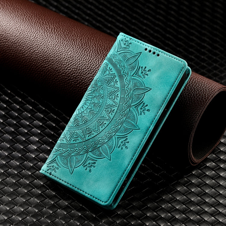 For iPhone 16 Pro Max Totem Embossed Magnetic Leather Phone Case