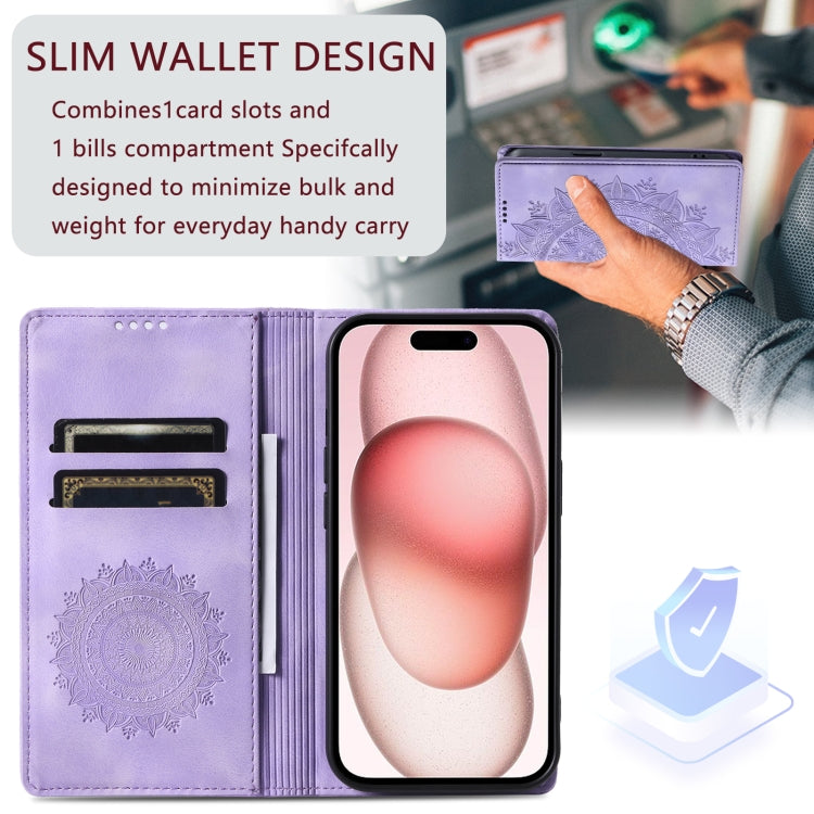 For iPhone 16 Pro Max Totem Embossed Magnetic Leather Phone Case