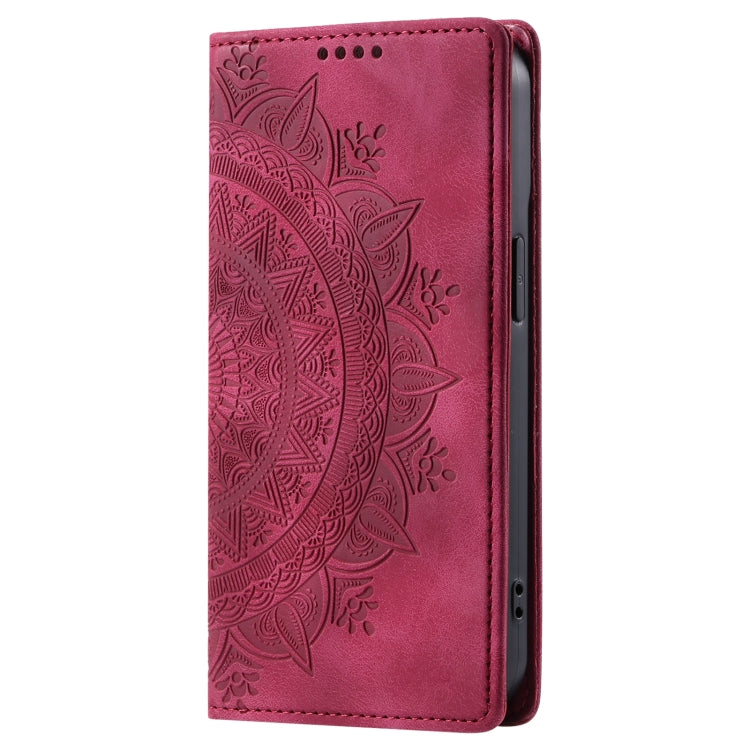 For iPhone 16 Pro Totem Embossed Magnetic Leather Phone Case