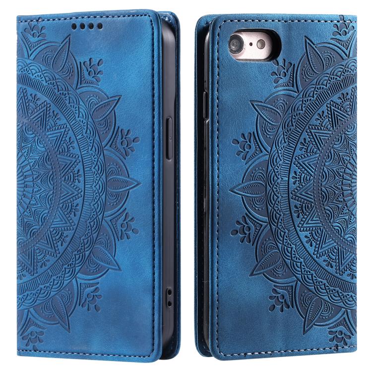 For iPhone 16e / 17e Totem Embossed Magnetic Leather Phone Case