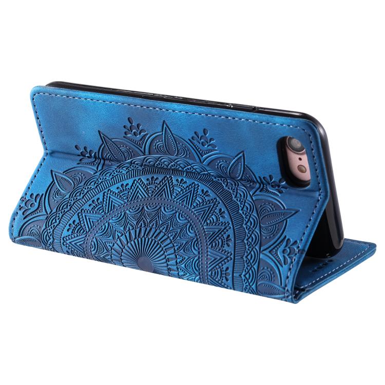 For iPhone 16e / 17e Totem Embossed Magnetic Leather Phone Case