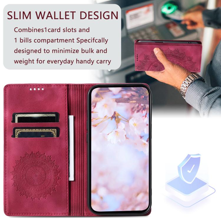 For iPhone 16e / 17e Totem Embossed Magnetic Leather Phone Case
