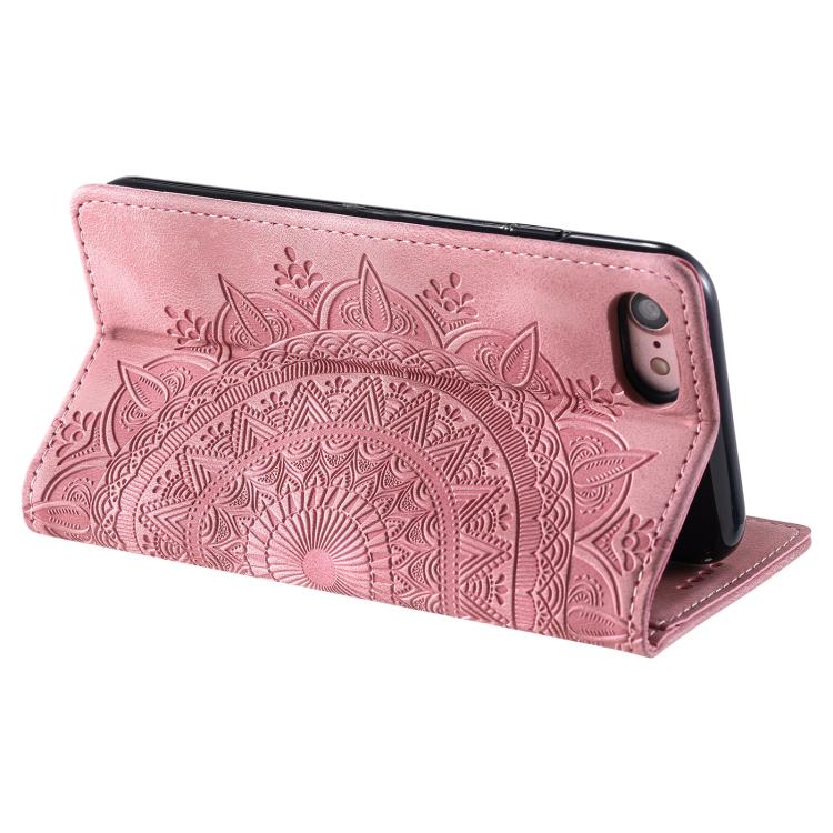For iPhone 16e / 17e Totem Embossed Magnetic Leather Phone Case