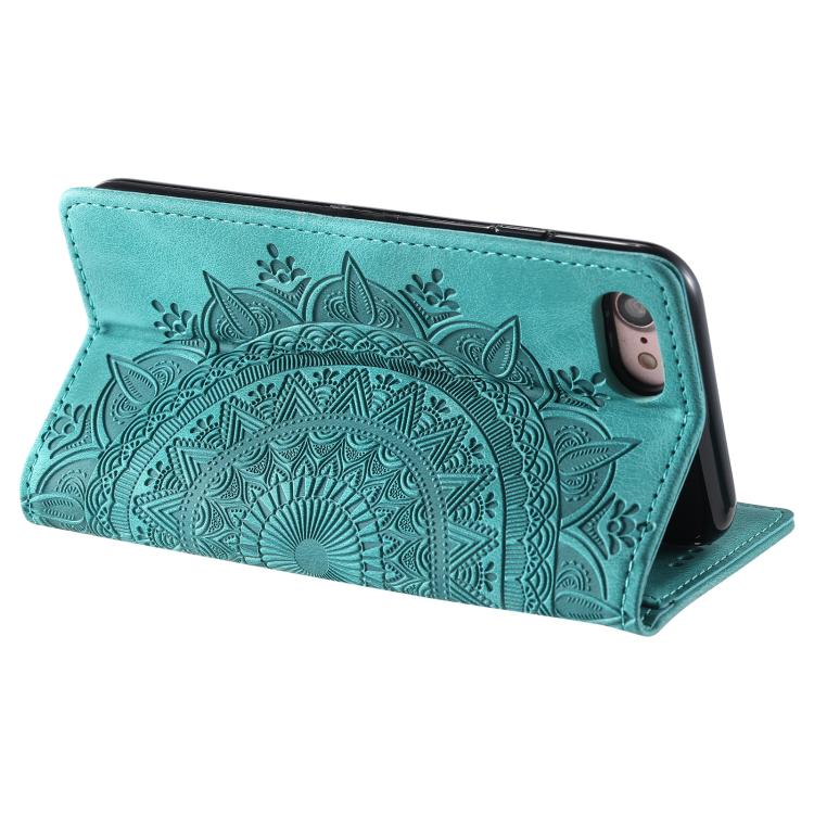 For iPhone 16e / 17e Totem Embossed Magnetic Leather Phone Case