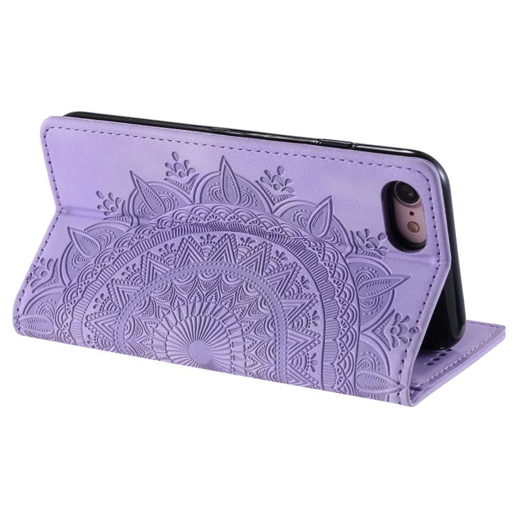 For iPhone 16e / 17e Totem Embossed Magnetic Leather Phone Case