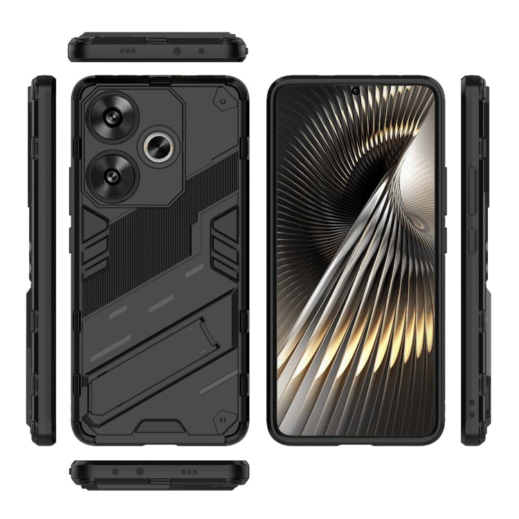 For Xiaomi Redmi Turbo 3 5G Punk Armor 2 in 1 PC + TPU Phone Case with Holder
