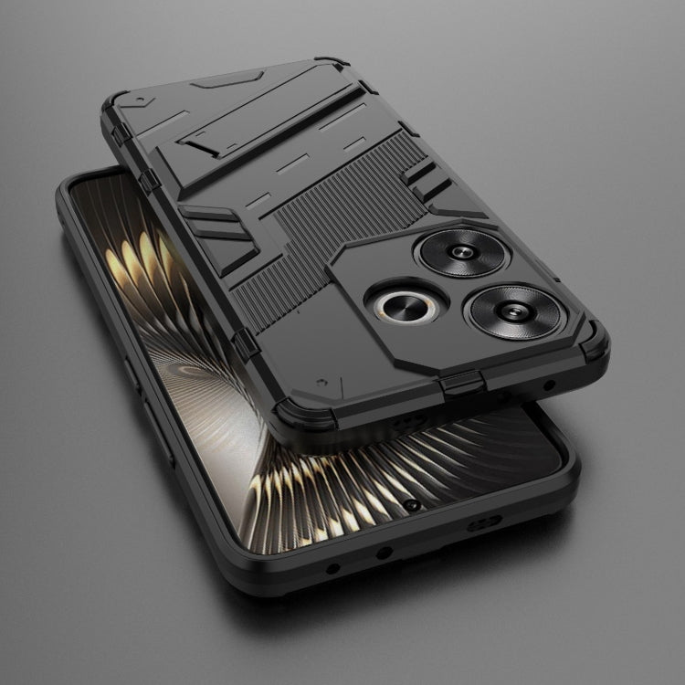 For Xiaomi Redmi Turbo 3 5G Punk Armor 2 in 1 PC + TPU Phone Case with Holder