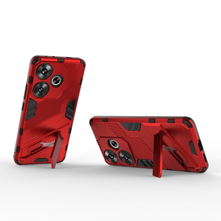 For Xiaomi Redmi Turbo 3 5G Punk Armor 2 in 1 PC + TPU Phone Case with Holder
