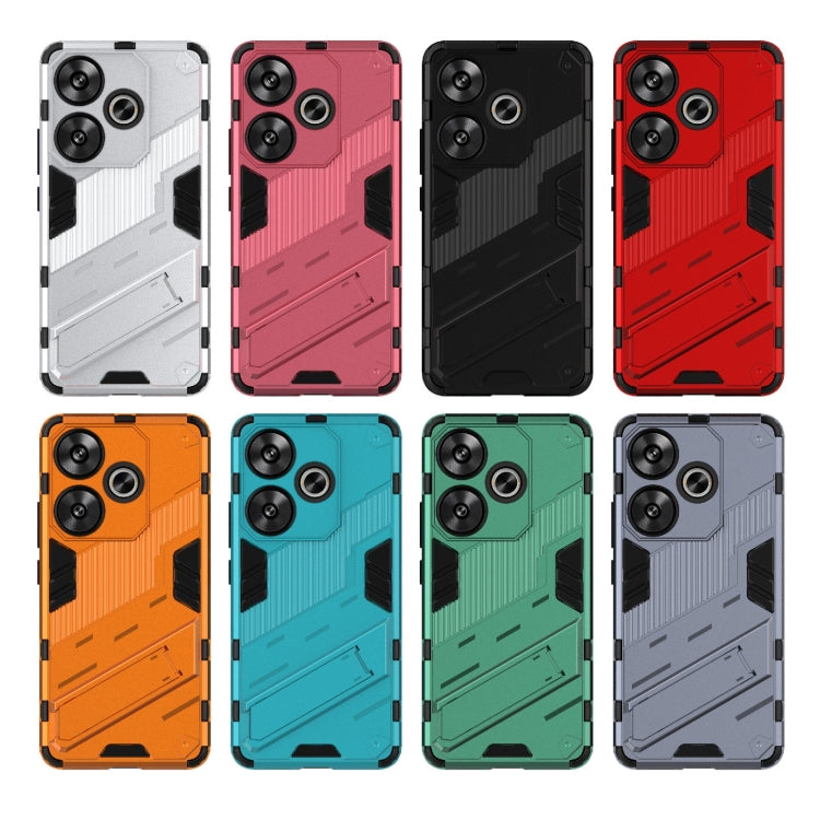 For Xiaomi Redmi Turbo 3 5G Punk Armor 2 in 1 PC + TPU Phone Case with Holder