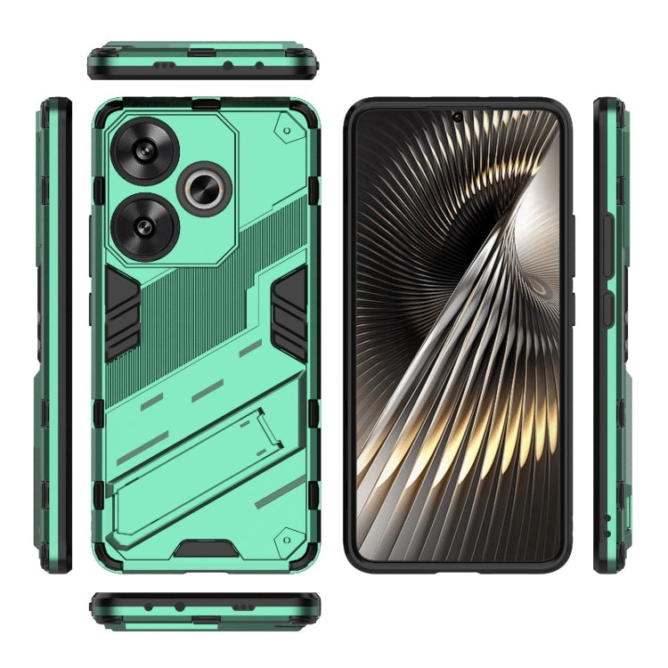 For Xiaomi Redmi Turbo 3 5G Punk Armor 2 in 1 PC + TPU Phone Case with Holder