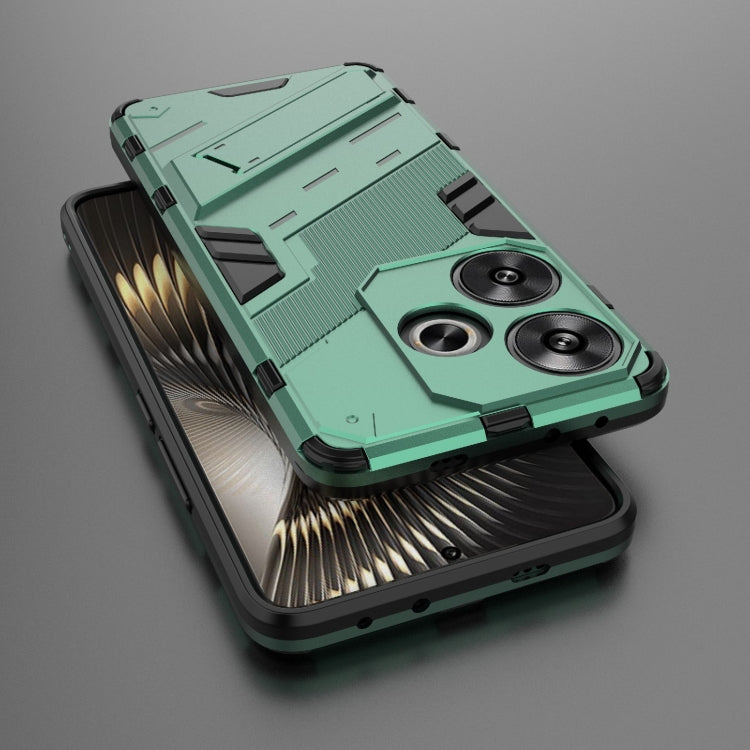 For Xiaomi Redmi Turbo 3 5G Punk Armor 2 in 1 PC + TPU Phone Case with Holder