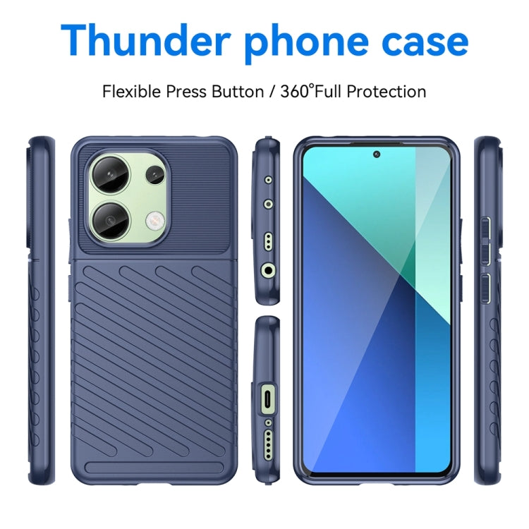 For Xiaomi Redmi Note 13 4G Thunderbolt Shockproof Soft TPU Phone Case