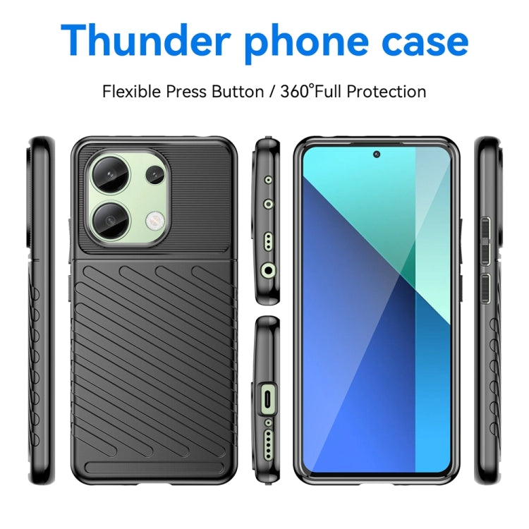 For Xiaomi Redmi Note 13 4G Thunderbolt Shockproof Soft TPU Phone Case
