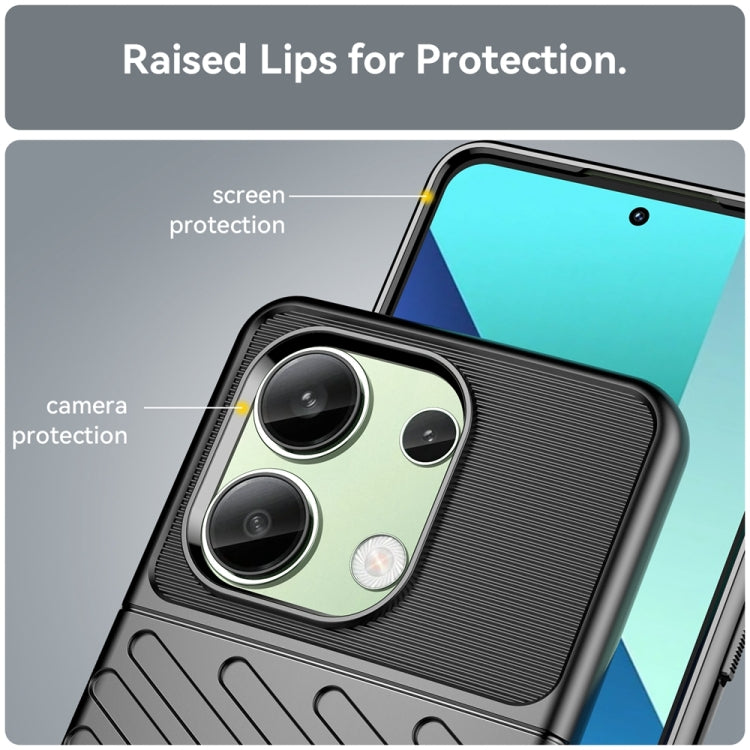 For Xiaomi Redmi Note 13 4G Thunderbolt Shockproof Soft TPU Phone Case