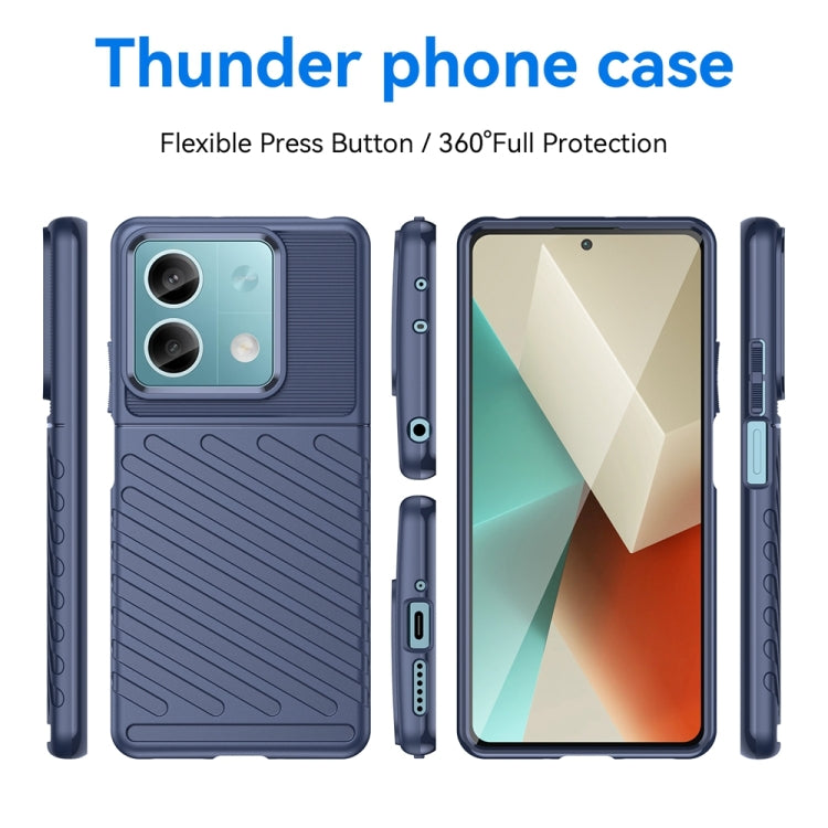 For Xiaomi Redmi Note 13 5G Thunderbolt Shockproof Soft TPU Phone Case