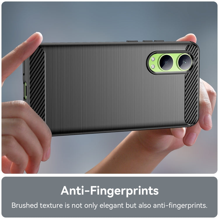 For OPPO K12x Carbon Fiber Brushed Texture TPU Phone Case