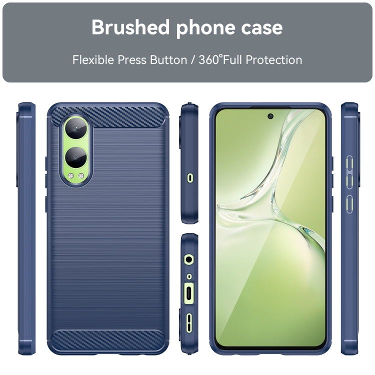 For OPPO K12x Carbon Fiber Brushed Texture TPU Phone Case