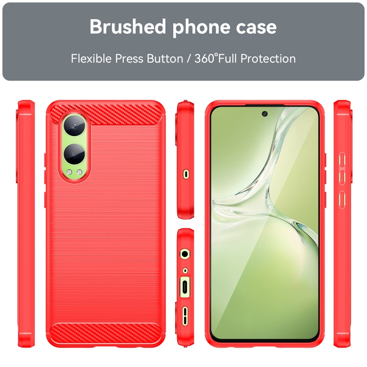 For OPPO K12x Carbon Fiber Brushed Texture TPU Phone Case