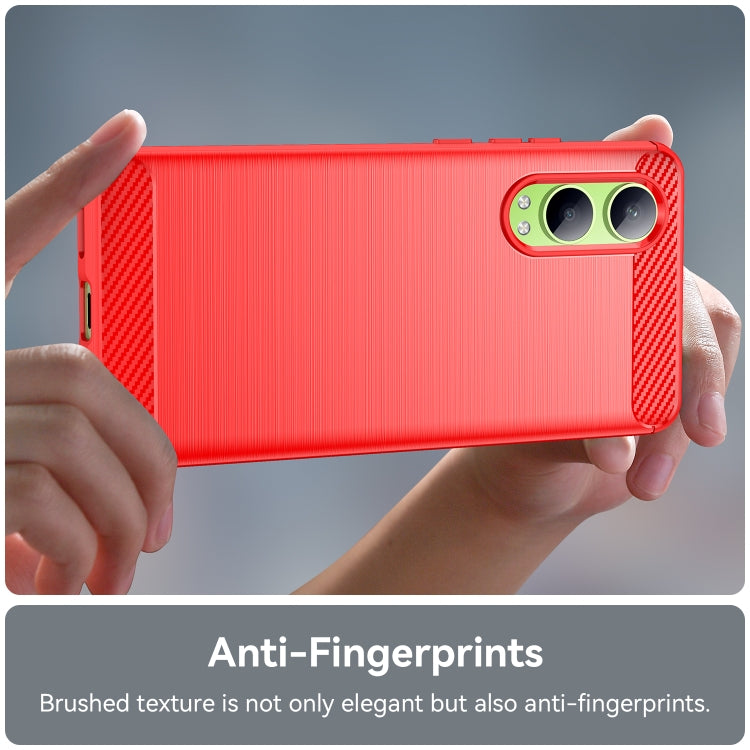 For OPPO K12x Carbon Fiber Brushed Texture TPU Phone Case
