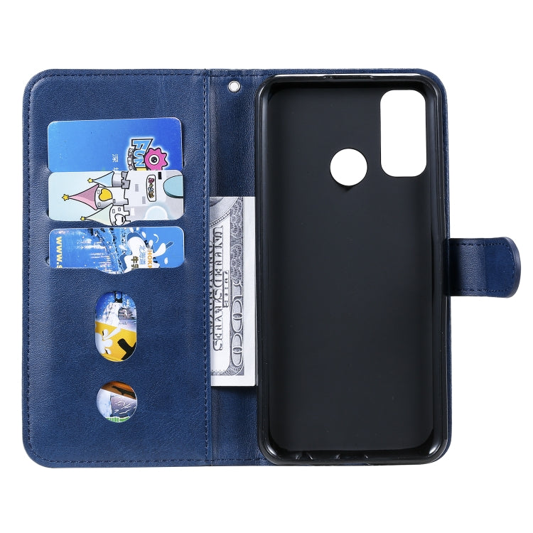 For Huawei P smart 2020 Fashion Calf Texture Zipper Horizontal Flip Leather Case with Stand & Card Slots & Wallet Function