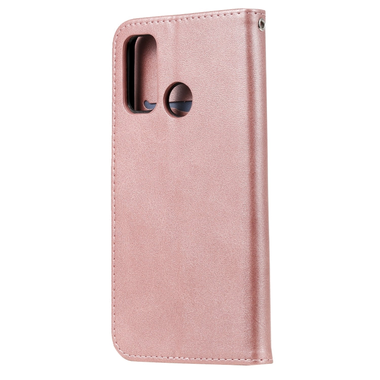 For Huawei P smart 2020 Fashion Calf Texture Zipper Horizontal Flip Leather Case with Stand & Card Slots & Wallet Function