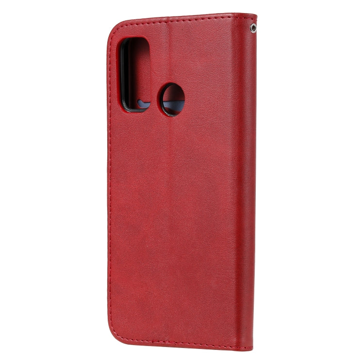 For Huawei P smart 2020 Fashion Calf Texture Zipper Horizontal Flip Leather Case with Stand & Card Slots & Wallet Function