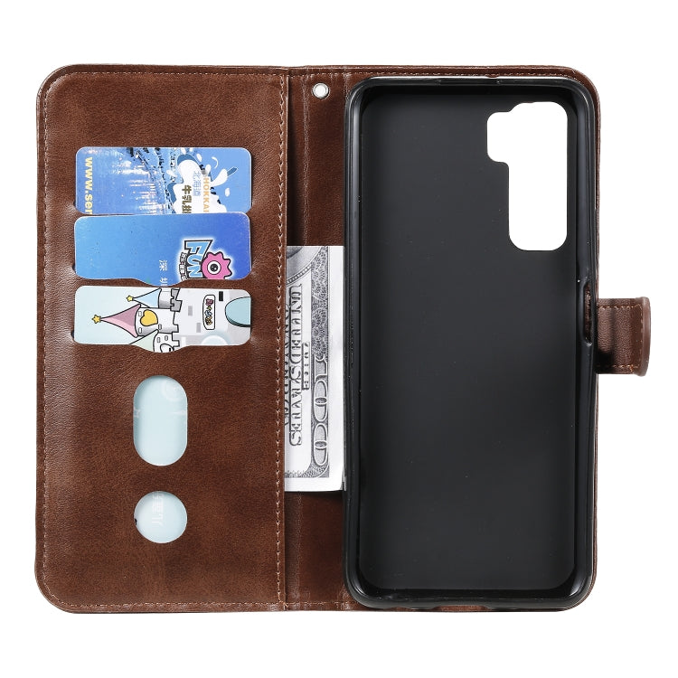For Huawei P40 Lite (5G) / Nova 7 SE Fashion Calf Texture Zipper Horizontal Flip Leather Case with Stand & Card Slots & Wallet Function