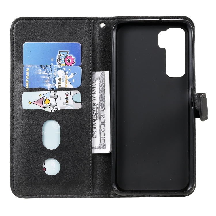 For Huawei P40 Lite (5G) / Nova 7 SE Fashion Calf Texture Zipper Horizontal Flip Leather Case with Stand & Card Slots & Wallet Function