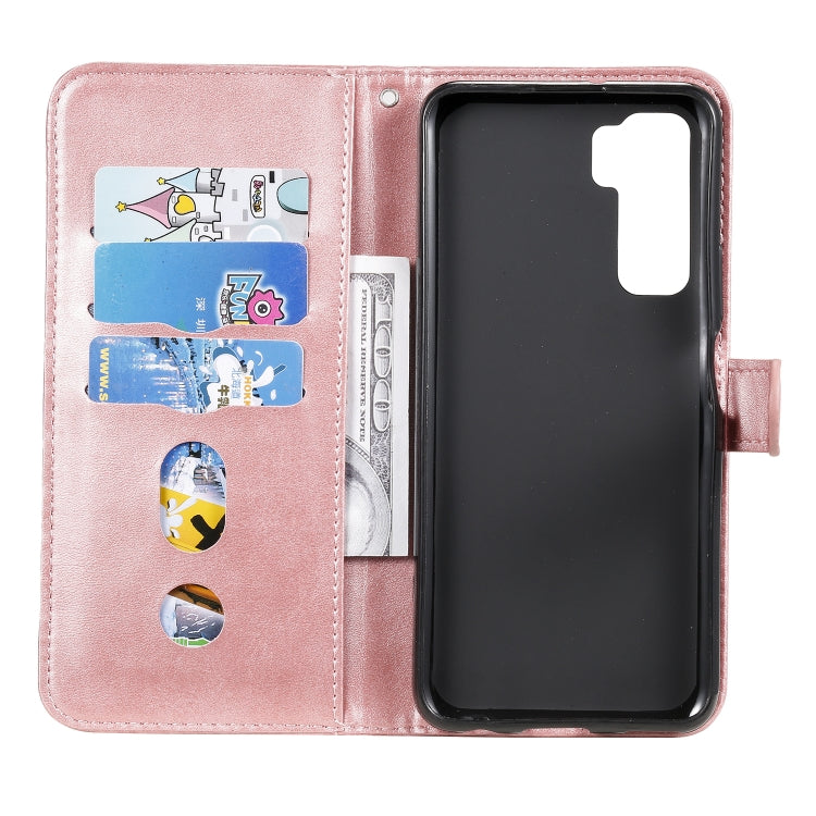 For Huawei P40 Lite (5G) / Nova 7 SE Fashion Calf Texture Zipper Horizontal Flip Leather Case with Stand & Card Slots & Wallet Function