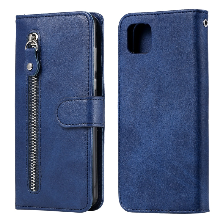 For Huawei Y5p Fashion Calf Texture Zipper Horizontal Flip Leather Case with Stand & Card Slots & Wallet Function