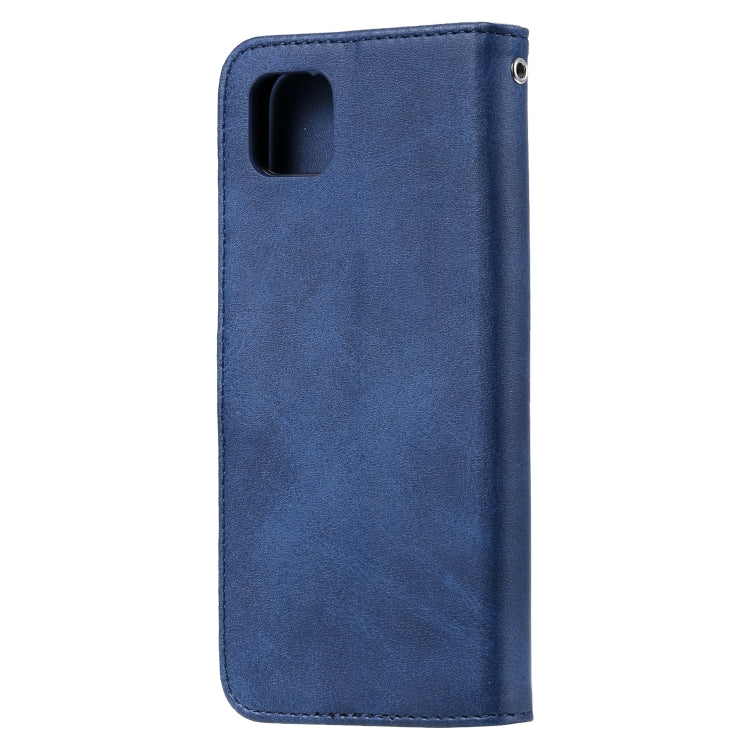 For Huawei Y5p Fashion Calf Texture Zipper Horizontal Flip Leather Case with Stand & Card Slots & Wallet Function