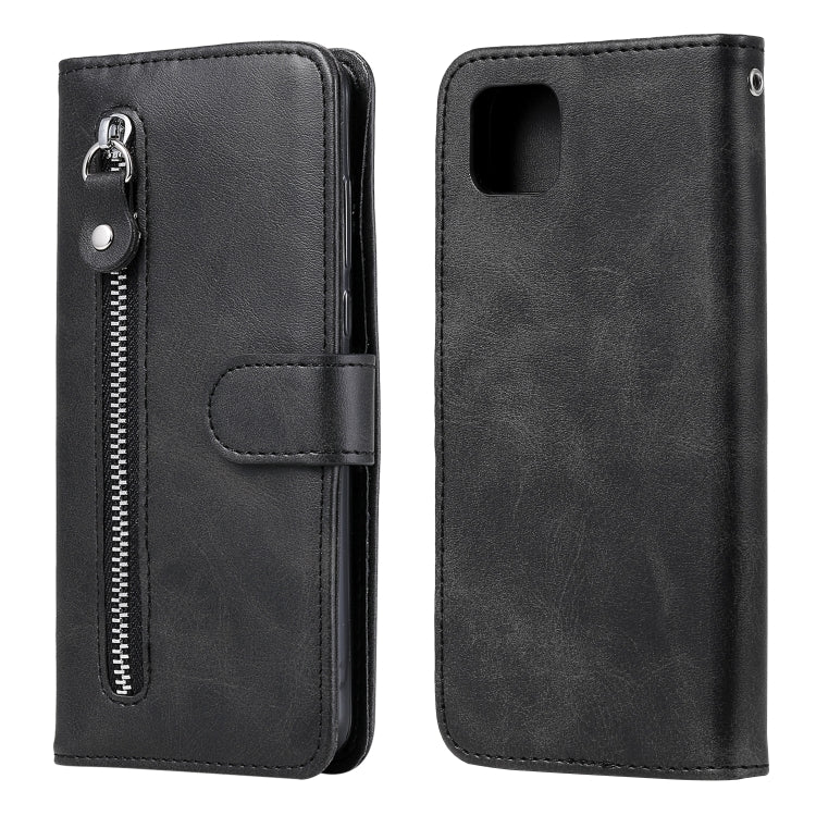 For Huawei Y5p Fashion Calf Texture Zipper Horizontal Flip Leather Case with Stand & Card Slots & Wallet Function