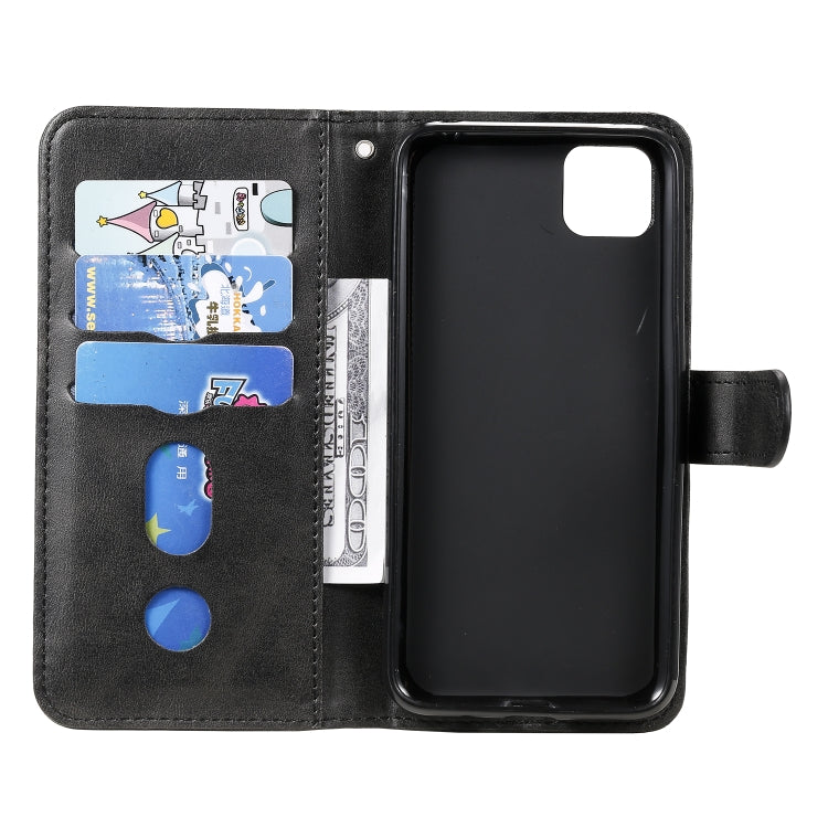 For Huawei Y5p Fashion Calf Texture Zipper Horizontal Flip Leather Case with Stand & Card Slots & Wallet Function