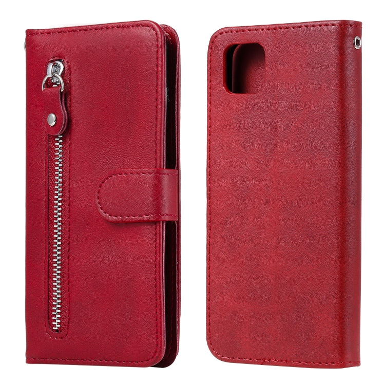 For Huawei Y5p Fashion Calf Texture Zipper Horizontal Flip Leather Case with Stand & Card Slots & Wallet Function