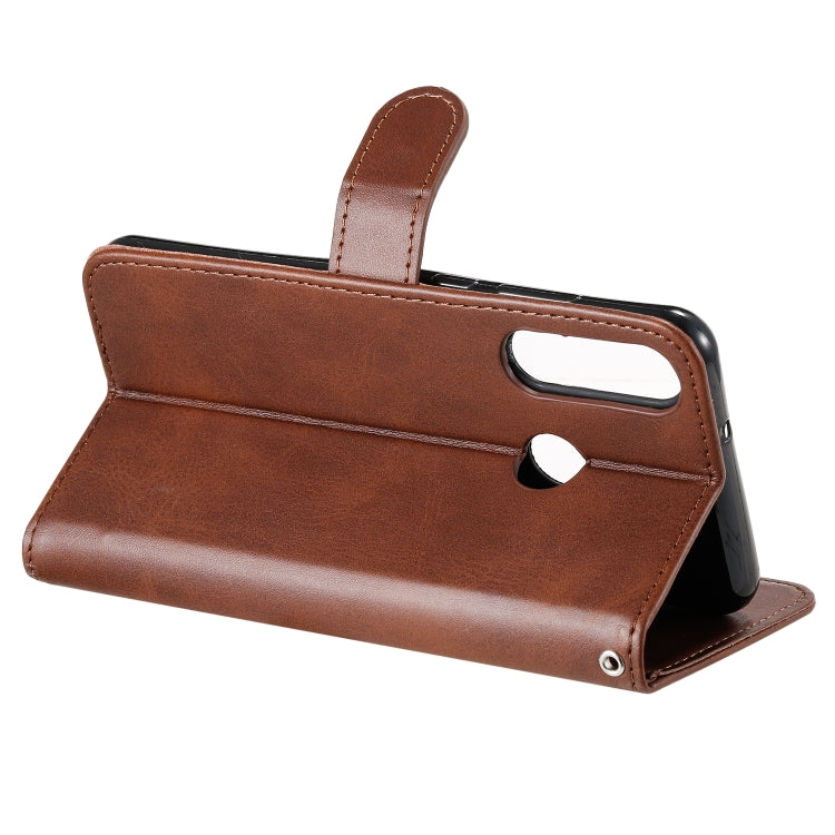 For Huawei Y6p Fashion Calf Texture Zipper Horizontal Flip Leather Case with Stand & Card Slots & Wallet Function