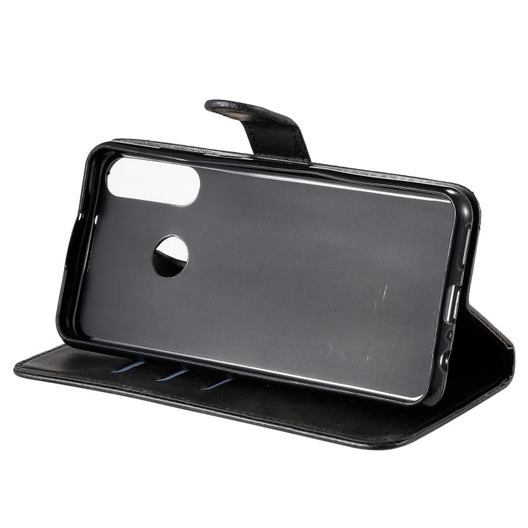 For Huawei Y6p Fashion Calf Texture Zipper Horizontal Flip Leather Case with Stand & Card Slots & Wallet Function