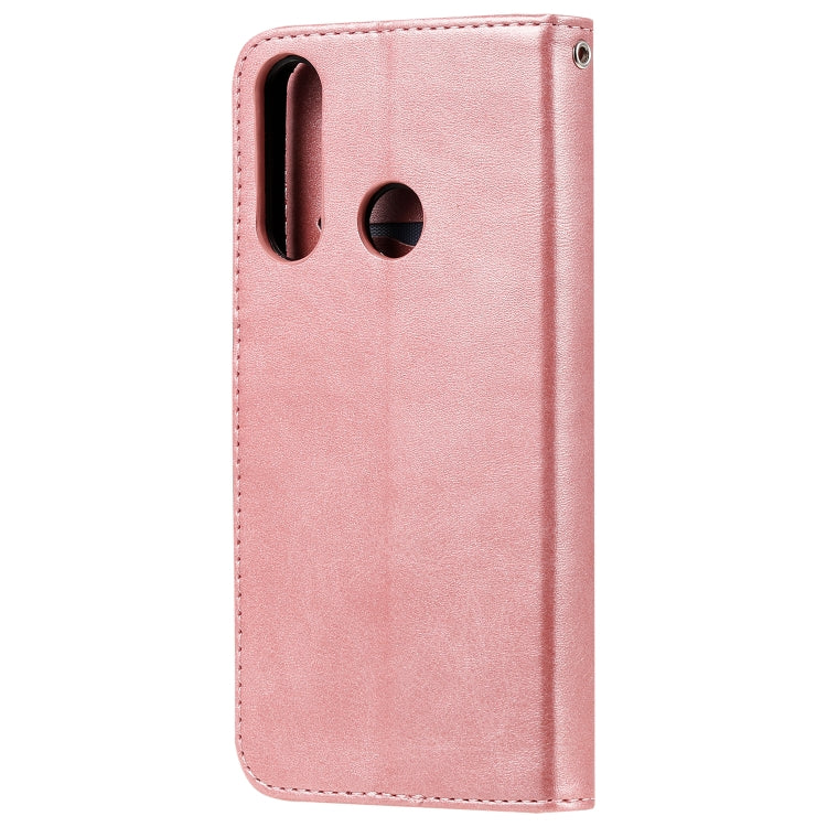 For Huawei Y6p Fashion Calf Texture Zipper Horizontal Flip Leather Case with Stand & Card Slots & Wallet Function