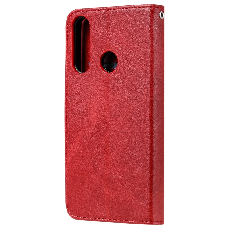 For Huawei Y6p Fashion Calf Texture Zipper Horizontal Flip Leather Case with Stand & Card Slots & Wallet Function