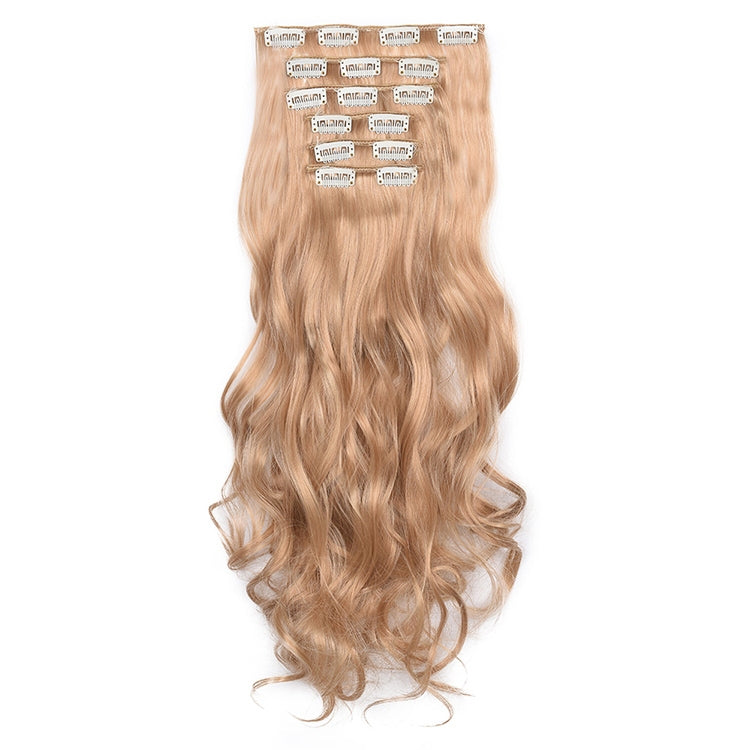 2 PCS 50cm 16 Card Long Curly Hair Wig Seamless Hair Extension Piece