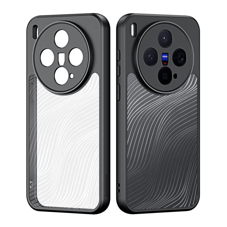 For vivo X300 DUX DUCIS Aimo Series TPU + PC Frosted Feel Phone Case - Black