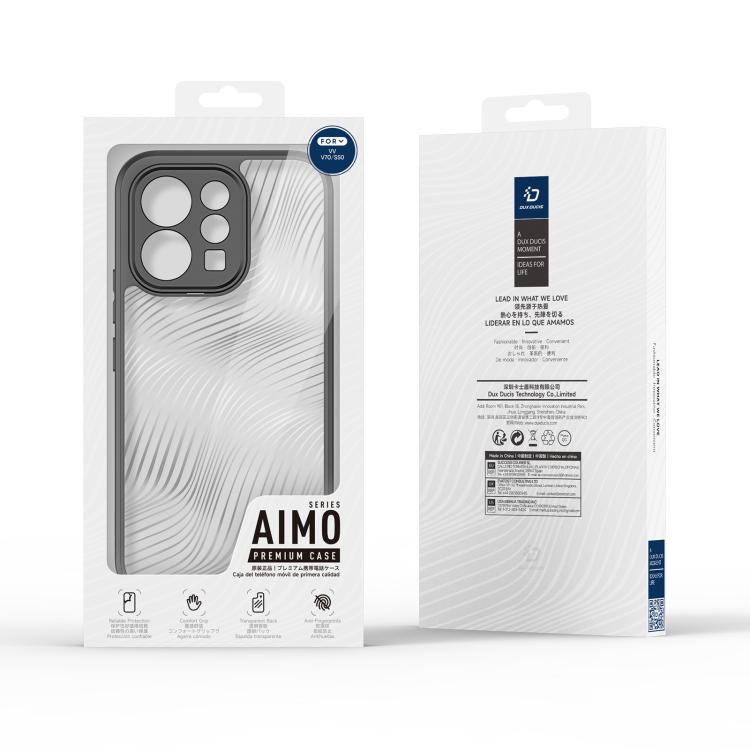 For vivo V70 / S50 5G DUX DUCIS Aimo Series TPU + PC Frosted Feel Phone Case - Black