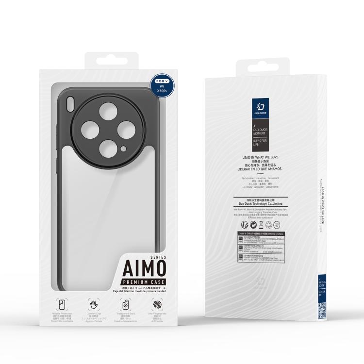 For vivo X300s DUX DUCIS Aimo Series TPU + PC Frosted Feel Phone Case - Black