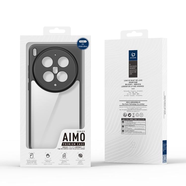For vivo X300 Ultra DUX DUCIS Aimo Series TPU + PC Frosted Feel Phone Case - Black