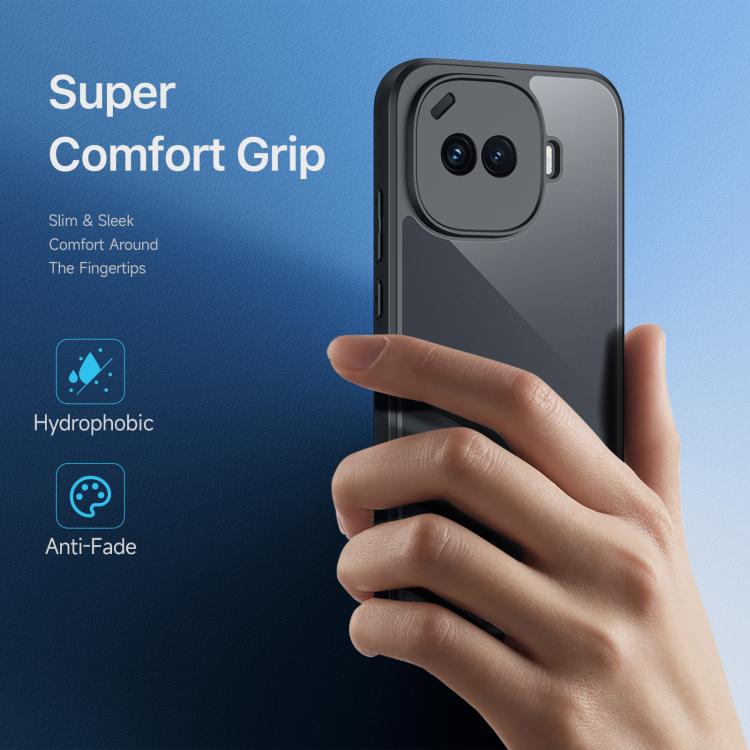 For vivo iQOO 15R 5G / Z11 Turbo 5G DUX DUCIS Aimo Series TPU + PC Frosted Feel Phone Case - Black