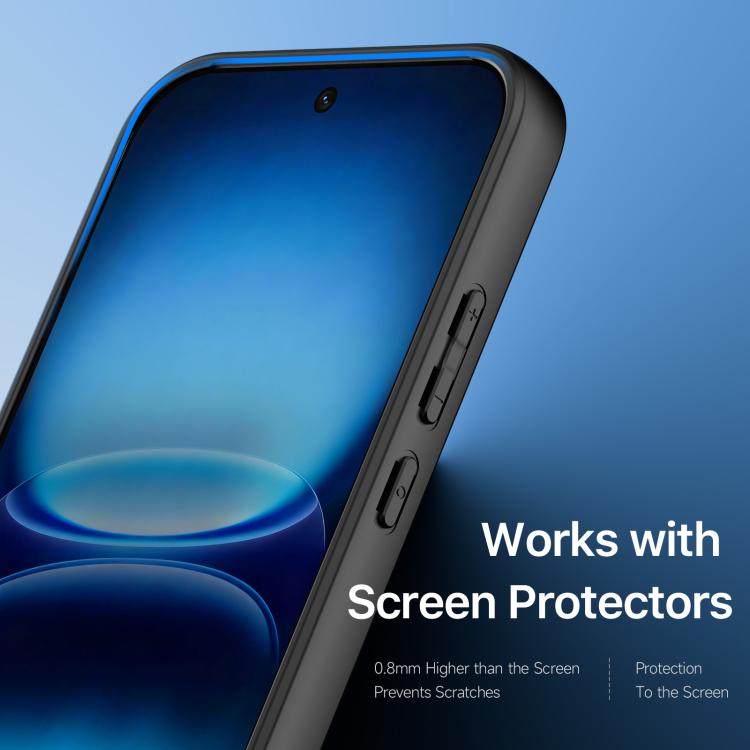 For vivo iQOO 15R 5G / Z11 Turbo 5G DUX DUCIS Aimo Series TPU + PC Frosted Feel Phone Case - Black
