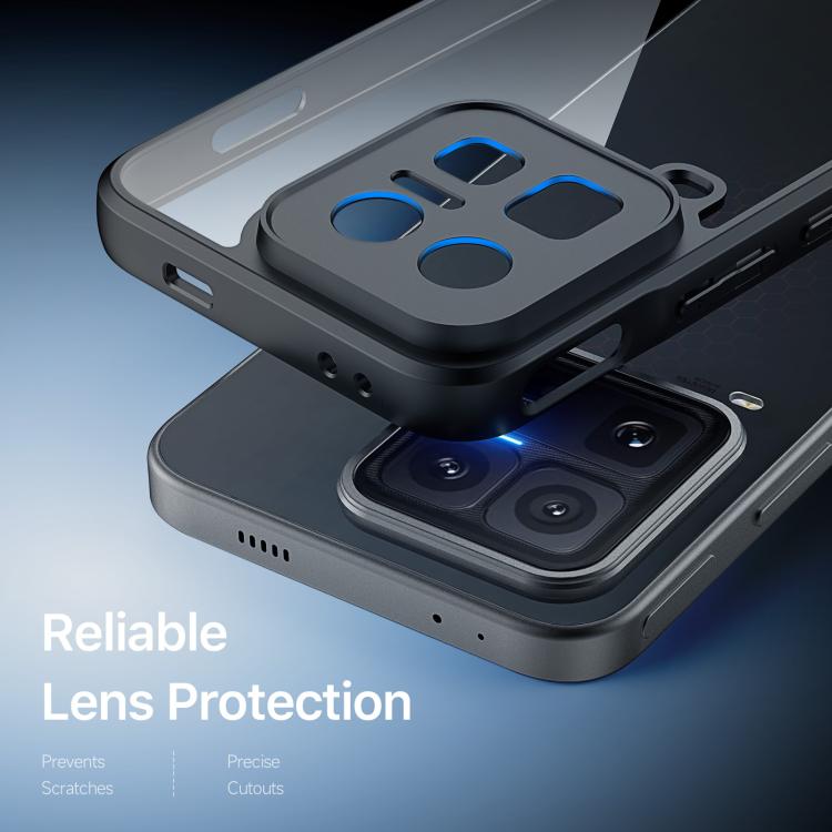 For vivo iQOO 15 Ultra 5G DUX DUCIS Aimo Series TPU + PC Frosted Feel Phone Case - Black