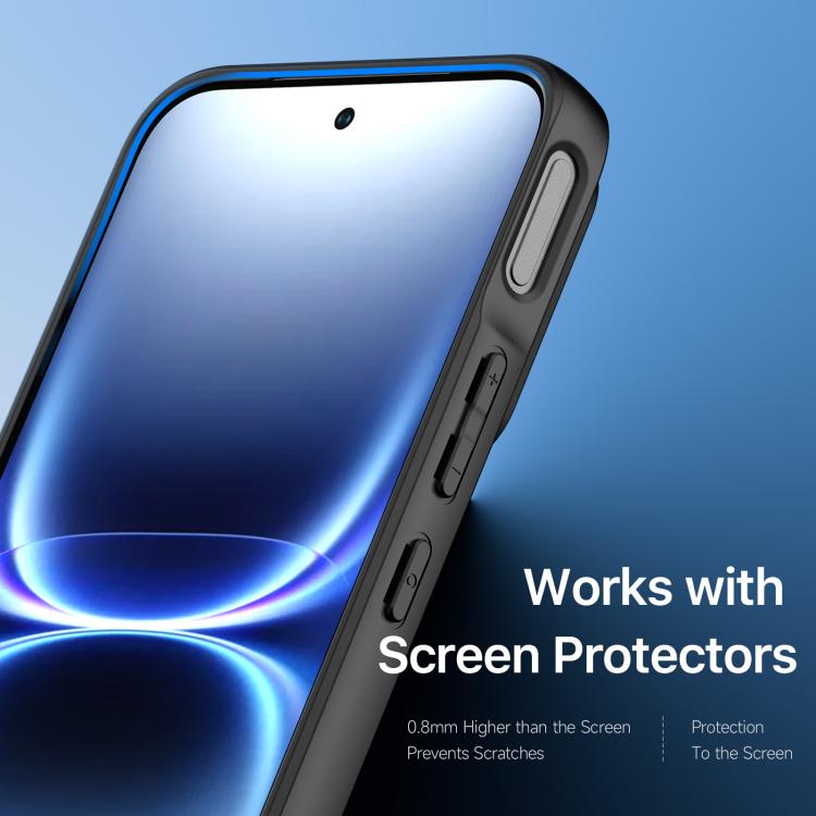 For vivo iQOO 15 Ultra 5G DUX DUCIS Aimo Series TPU + PC Frosted Feel Phone Case - Black