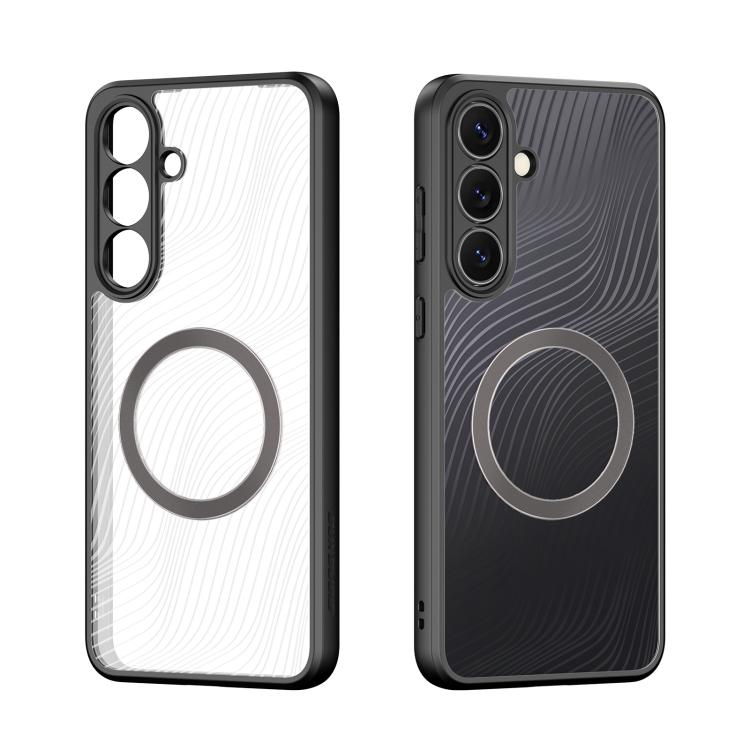 For Samsung Galaxy S25 FE 5G DUX DUCIS Aimo Mag Series TPU + PC MagSafe Frosted Feel Phone Case - Black