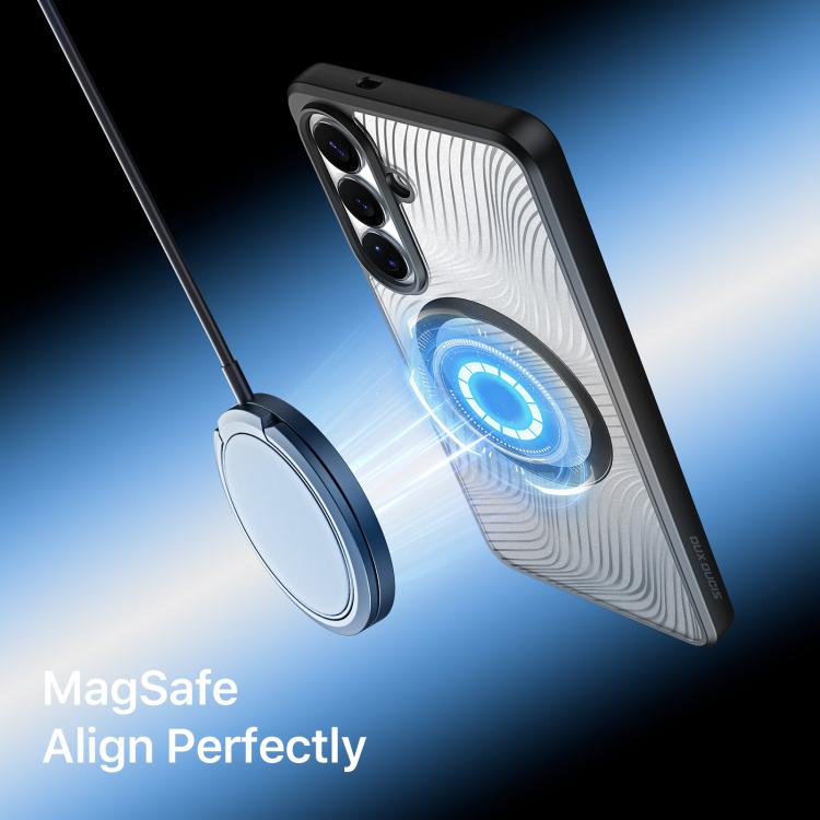 For Samsung Galaxy S26 5G DUX DUCIS Aimo Mag Series TPU + PC MagSafe Frosted Feel Phone Case - Black