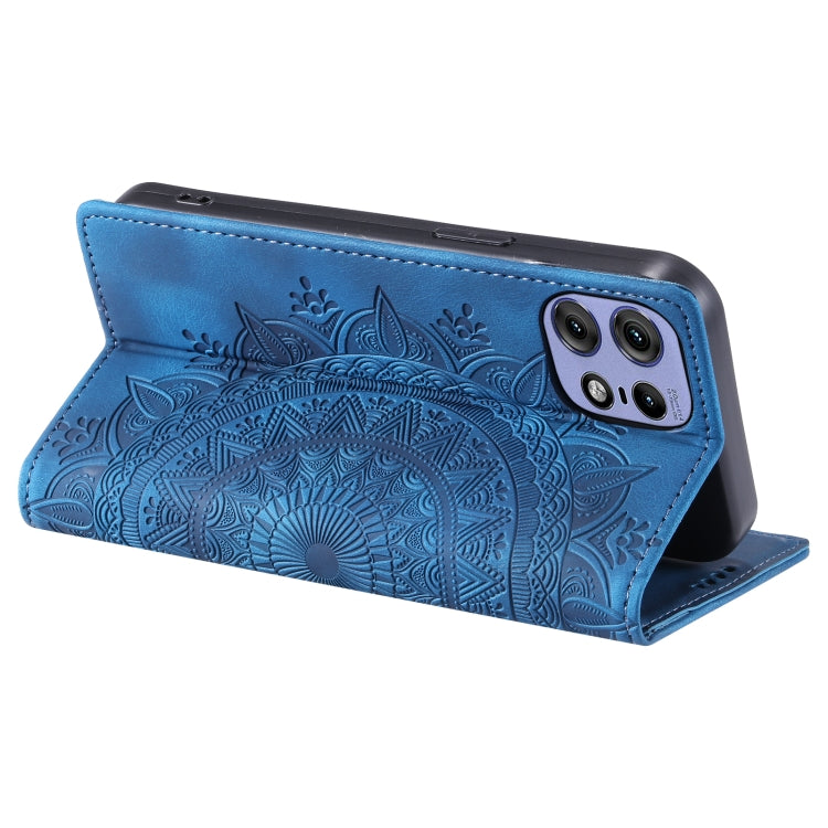 For Motorola Edge 50 Pro Totem Embossed Magnetic Leather Phone Case